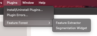 plugins menu